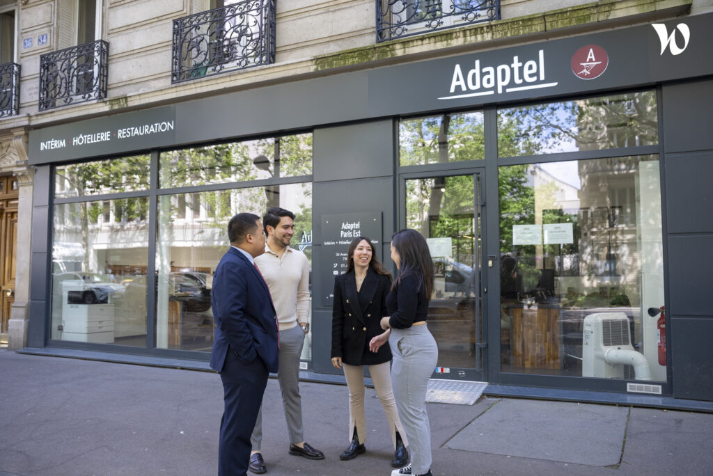 devanture de l'agence d'interim Adaptel